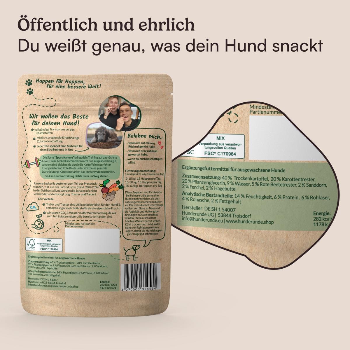 Vegane und kalorinarme Leckerlis zum Training