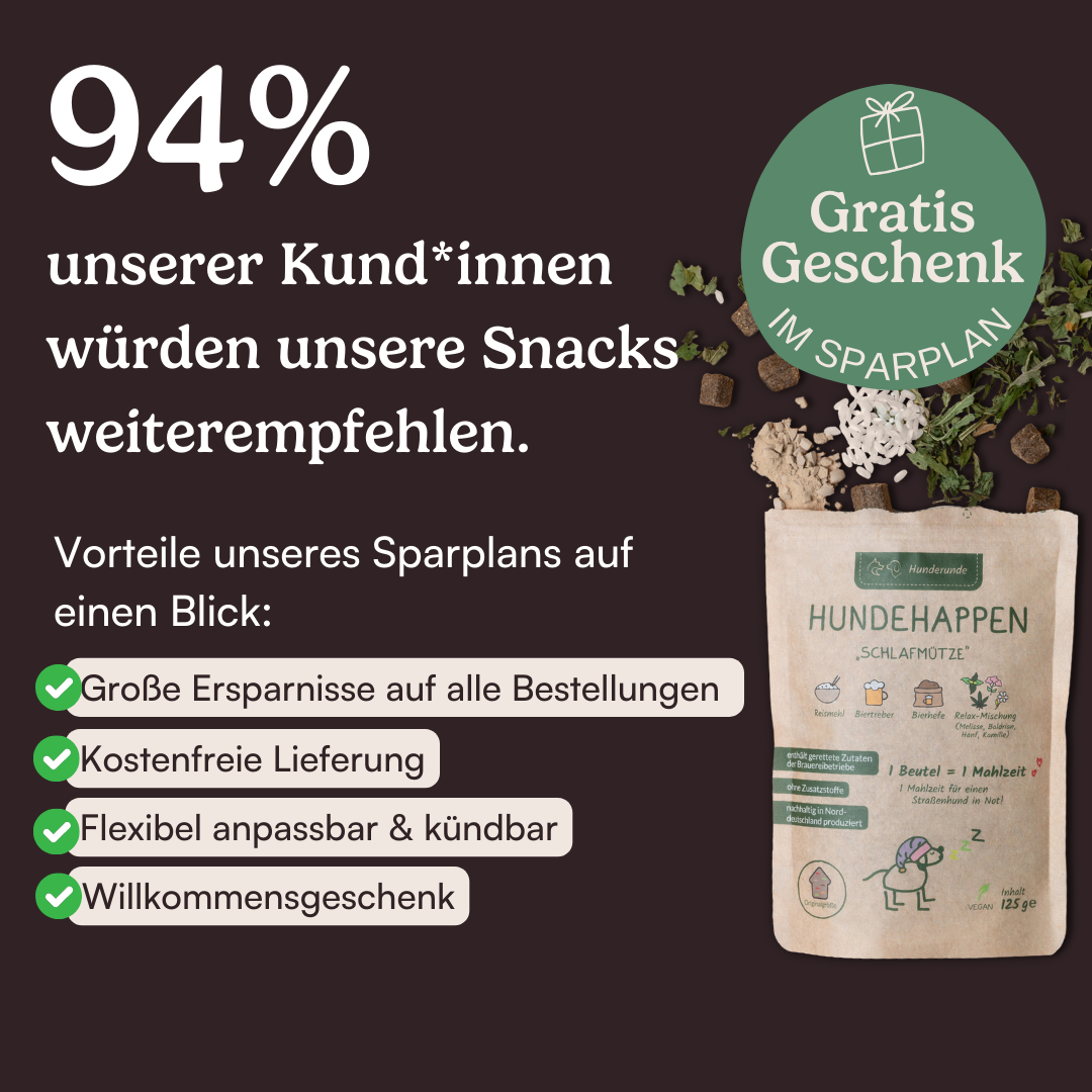 Hundehappen Schlafmütze