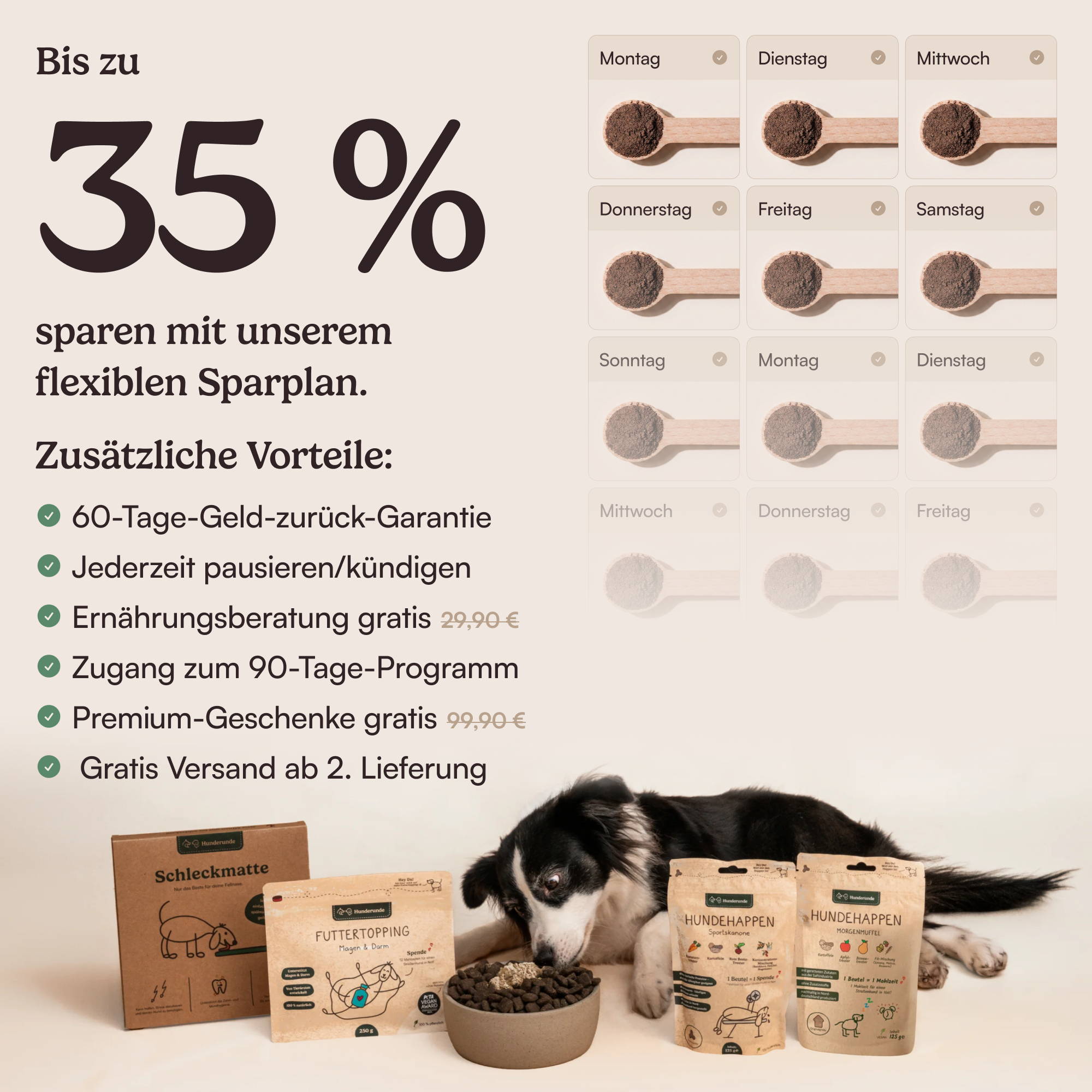 Futtertopping Bauchbalance