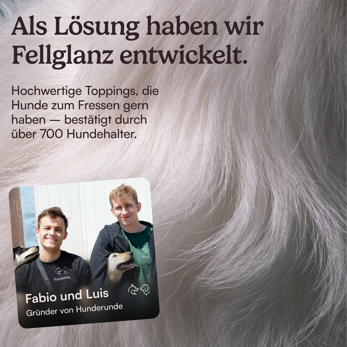 Futtertopping Fellglanz