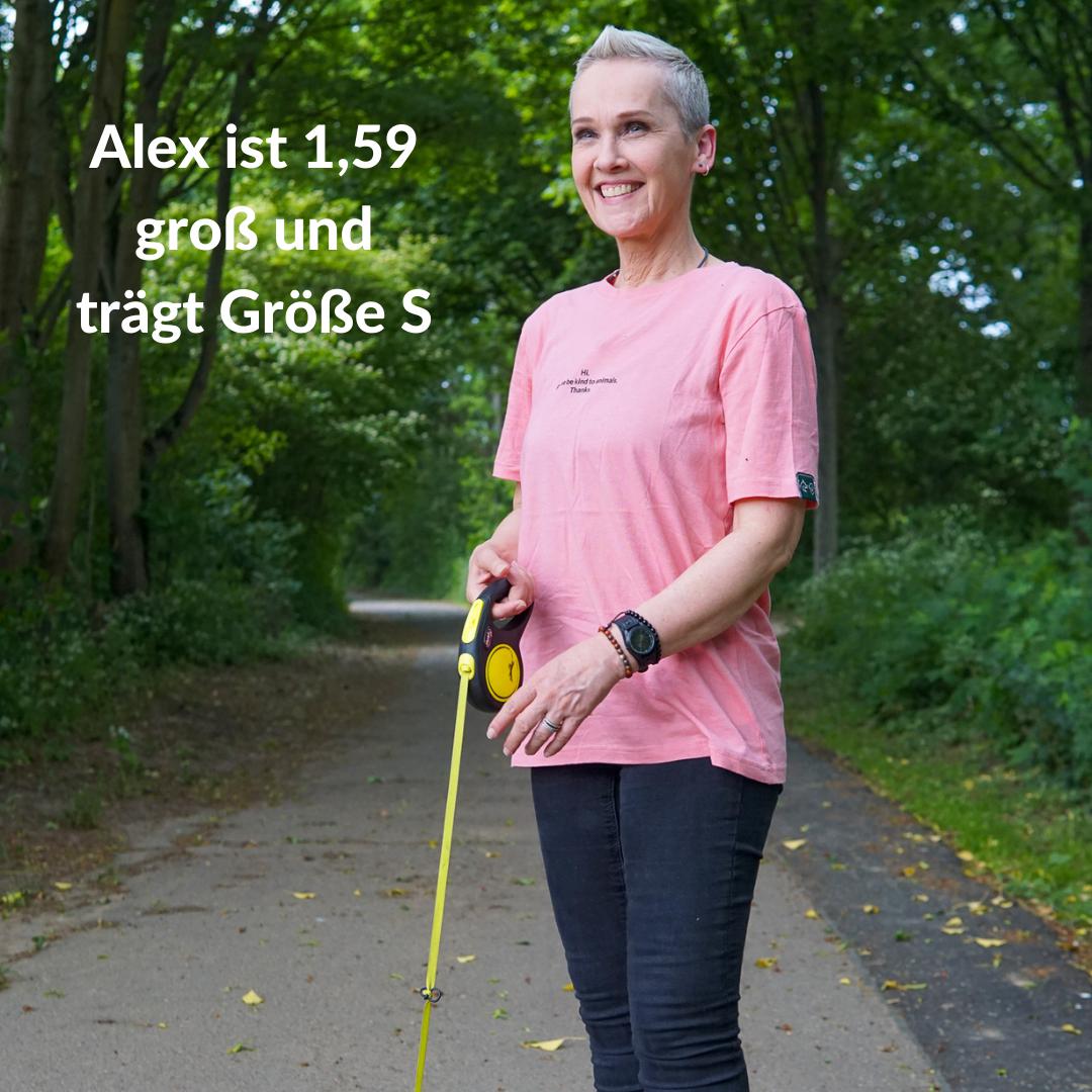 Hunderunde T-Shirt - Be kind to animals - Coral