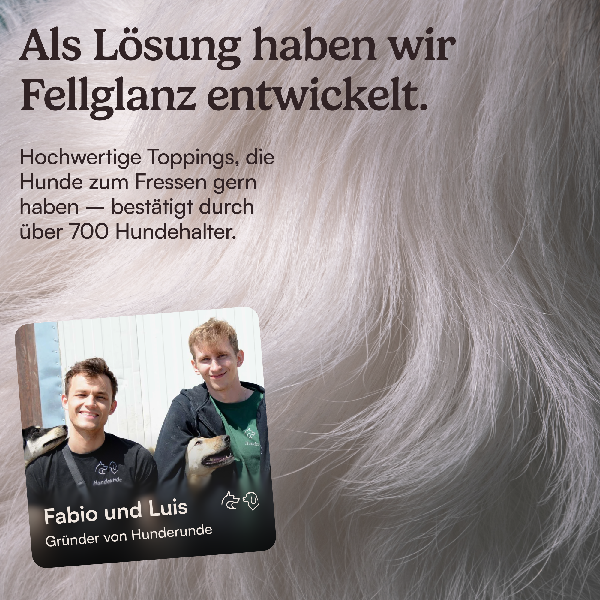 Futtertopping Fellglanz