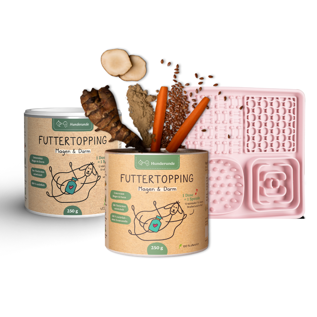 2x Futtertopping mit Schleckmatte