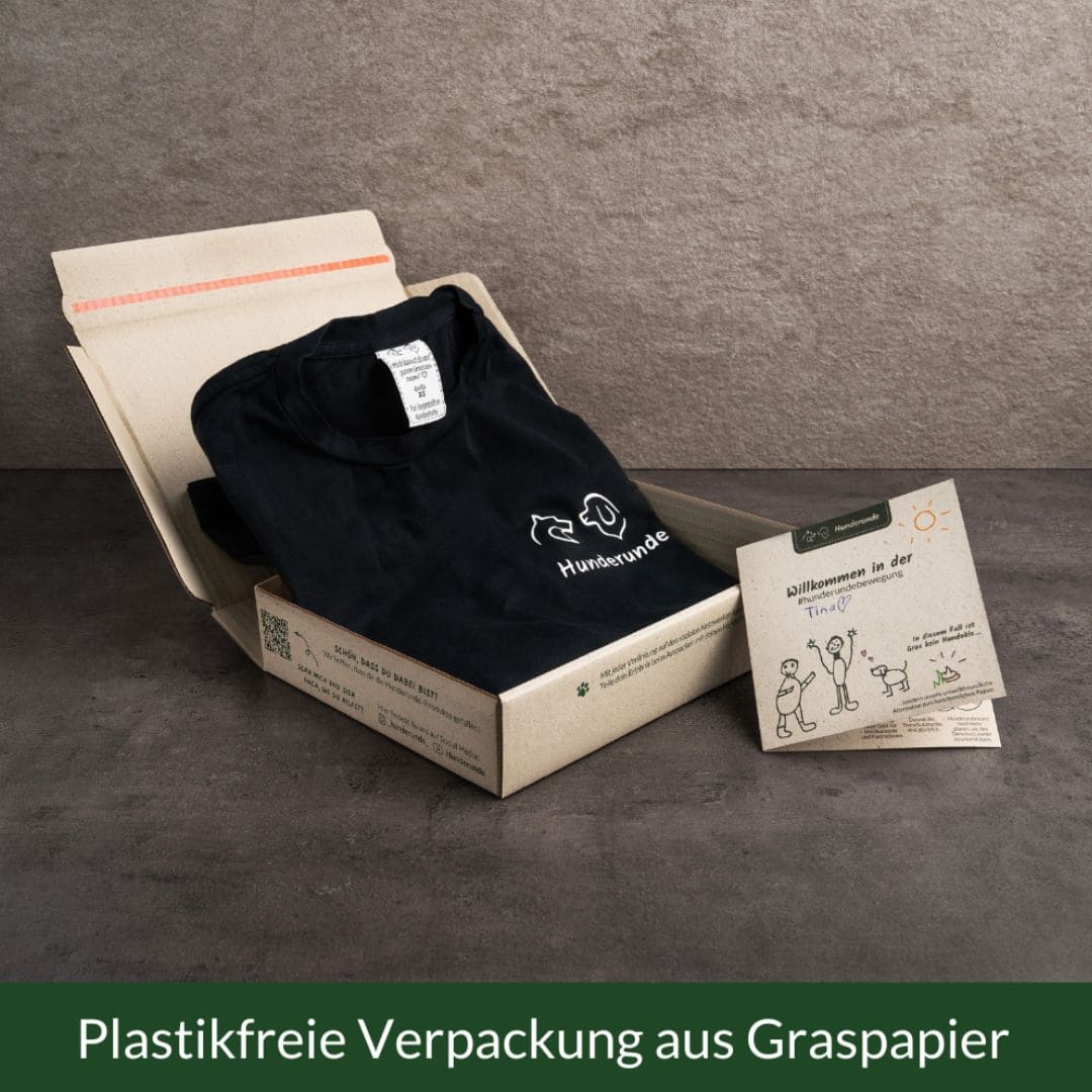 Hunderunde T-Shirt - Be kind to animals - Grün